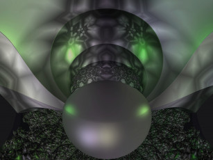Картинка 3д графика fractal фракталы узор тёмный