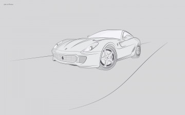 Картинка автомобили векторная графика авто линии серый