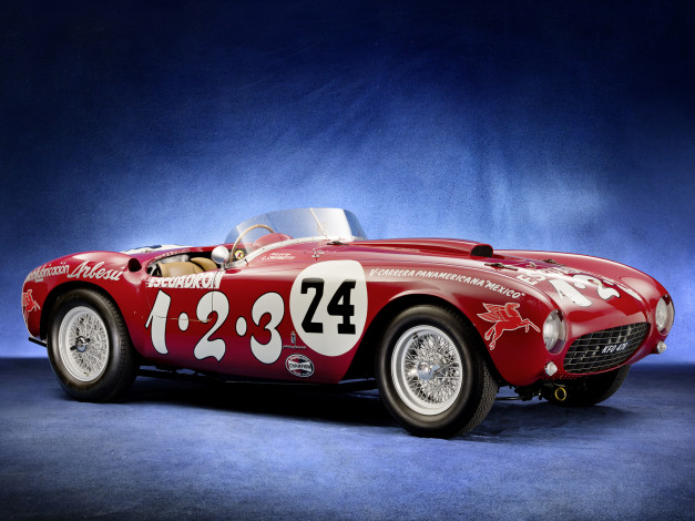 Обои картинки фото ferrari, 375, mm, spyder, автомобили