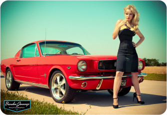 обоя 1966, mustang, автомобили, авто, девушками, liz, ashley