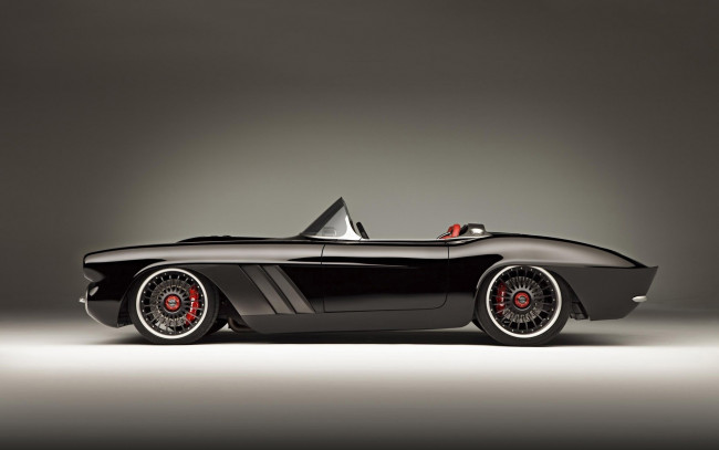 Обои картинки фото автомобили, corvette, атомобиль, темный, фон