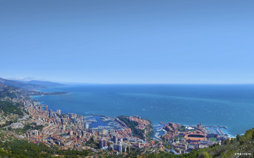 обоя города, монте, карло, монако, monaco, панорама
