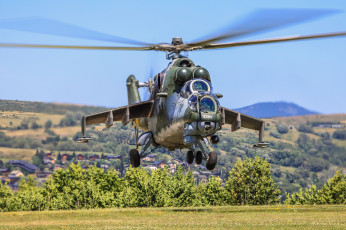 обоя mil-mi-35, авиация, вертолёты, вертушка