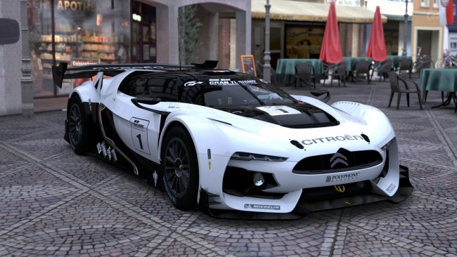 Обои картинки фото citro&, 235, n gt race concept 2008, автомобили, 3д, concept, race, gt, citroen, 2008