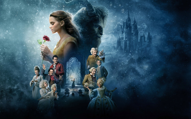 Обои картинки фото кино фильмы, beauty and the beast, коллаж