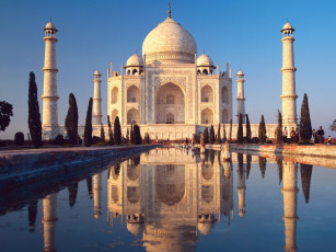 Картинка taj mahal agra india города