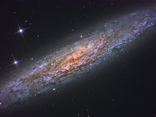 Картинка ngc253 космос галактики туманности