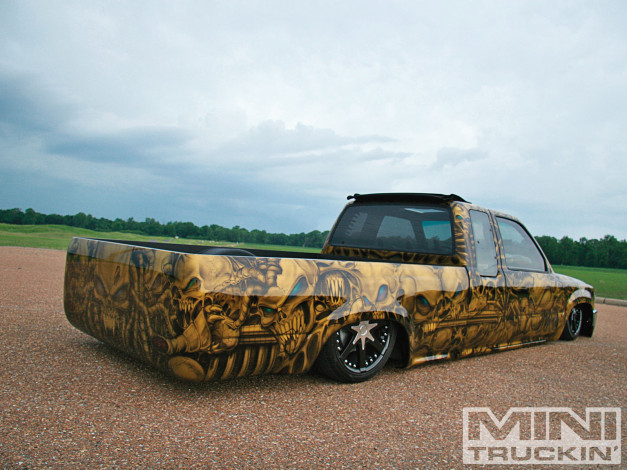 Обои картинки фото 1994, toyota, pickup, автомобили, custom, pick, up