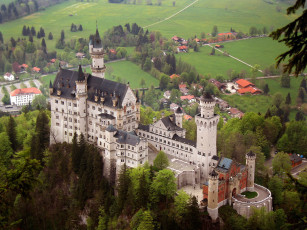 Картинка neuschwanstein castle города замок нойшванштайн германия