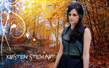 Картинка Kristen+Stewart девушки   девушка осенний пейзаж
