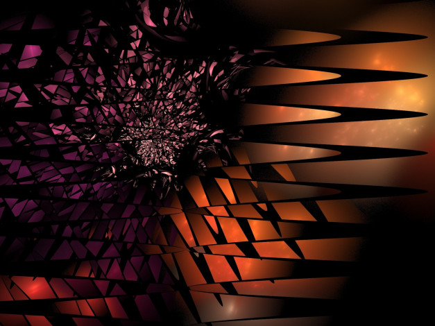 Обои картинки фото 3д, графика, fractal, фракталы, узор, абстракция, тёмный