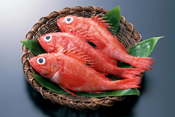 Картинка еда рыба морепродукты суши роллы окуньки