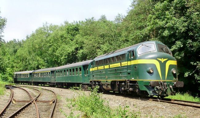 Обои картинки фото техника, поезда, состав, вагоны, железная, дорога, рельсы, локомотив