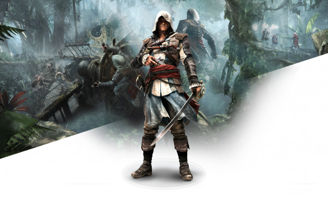 Обои картинки фото assassin`s creed iv,  black flag, видео игры