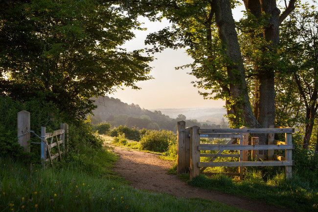 Обои картинки фото the british countryside, природа, дороги