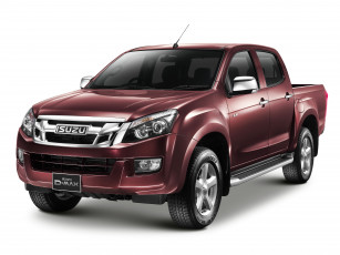 Картинка автомобили isuzu 2012г cab double d-max красный