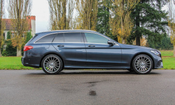 обоя автомобили, mercedes-benz, amg, темный, 2014г, estate, c-klasse, line, s205, carlsson