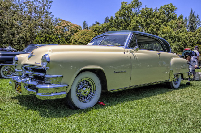 Обои картинки фото 1951 chrysler imperial 2-door hardtop, автомобили, выставки и уличные фото, выставка, автошоу