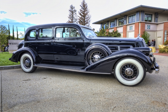 Обои картинки фото 1937 pierce-arrow 1602 seven passenger sedan, автомобили, выставки и уличные фото, автошоу, выставка