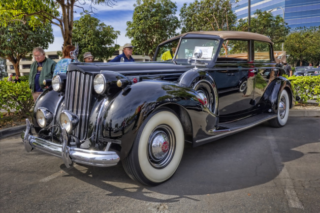 Обои картинки фото 1938 packard 12 brunn all-weather cabriolet, автомобили, выставки и уличные фото, выставка, автошоу