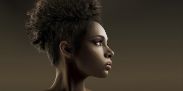 Картинка девушки -unsort+ лица +портреты темнокожая девушка мулатка причёска модель профиль портрет лицо