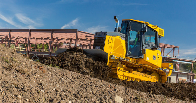 Обои картинки фото техника, бульдозеры на гусенецах, john, deere