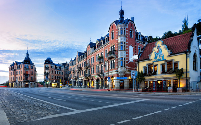 Обои картинки фото города, дрезден , германия, здания, улица, пивная
