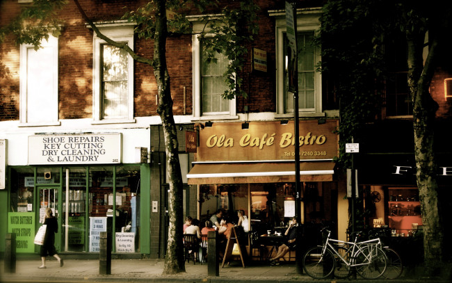 Обои картинки фото города, лондон , великобритания, shaftsbury, кафе