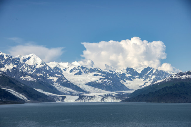 Обои картинки фото природа, айсберги и ледники, ледник, озеро, горы