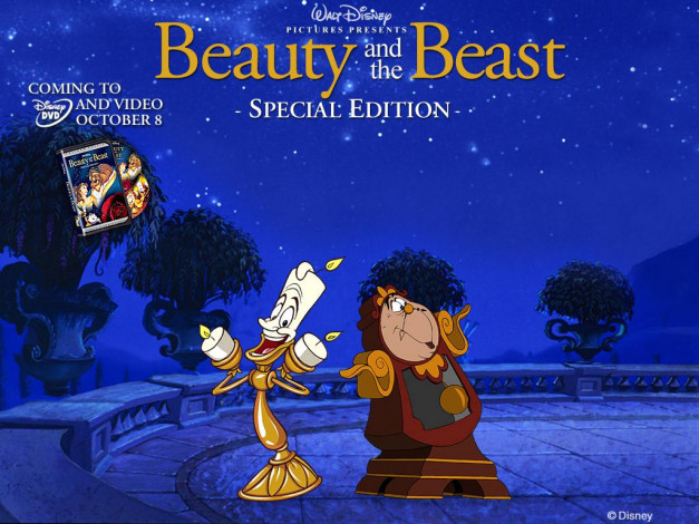 Обои картинки фото мультфильмы, beauty, and, the, beast