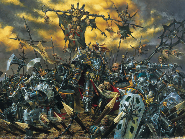 Обои картинки фото warhammer, mark, of, chaos, battle, march, видео, игры