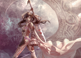 Картинка xiao+botong фэнтези девушки девушка воительница xiao botong меч