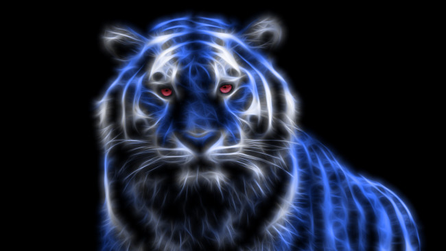 Обои картинки фото 3д графика, животные , animals, фон, взгляд, тигр