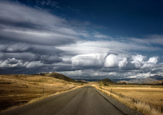 Картинка природа дороги дорога облака
