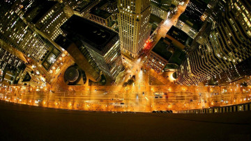 Картинка города нью-йорк+ сша городской вид огни здание небоскреб нью йорк уличный фонарь ночь улица автомобиль окно с воздуха