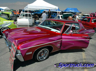 Картинка chevrolet impala lowrider автомобили выставки уличные фото