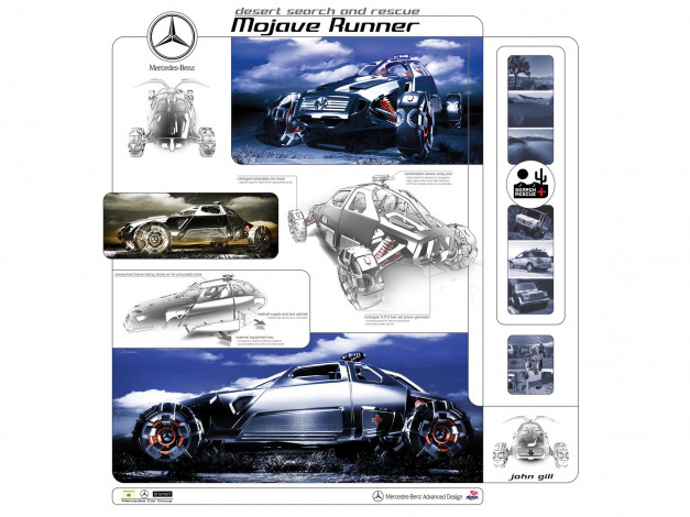 Обои картинки фото mercedes, benz, mojave, runner, poster, разное, другое