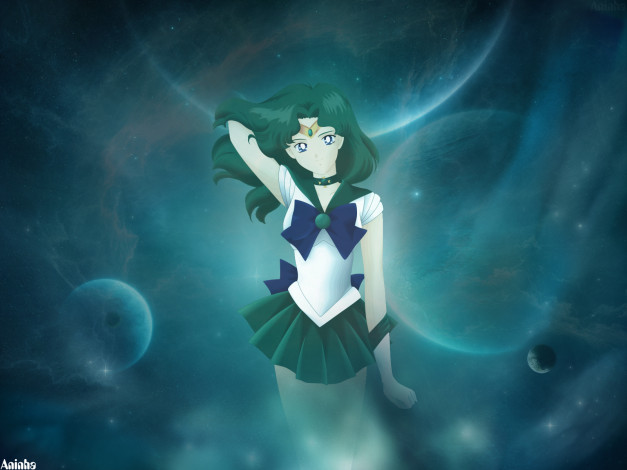Обои картинки фото аниме, sailor, moon, нептун