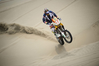 Картинка спорт мотокросс гонка rally dakar песок гонщик мотоцикл