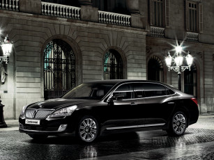 обоя автомобили, hyundai, centennial, limousine, 2012, темный