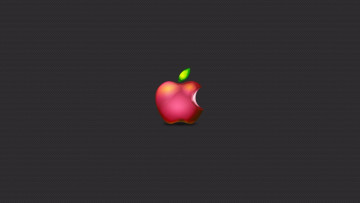 Картинка компьютеры apple серый Яблоко минимализм