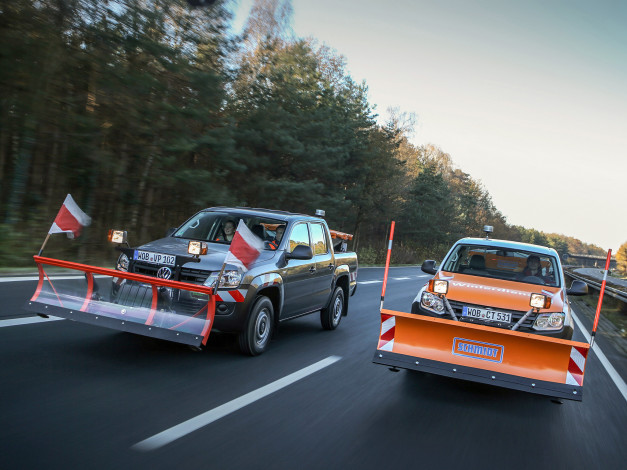 Обои картинки фото автомобили, volkswagen, 2013, service, road, cab, single, amarok