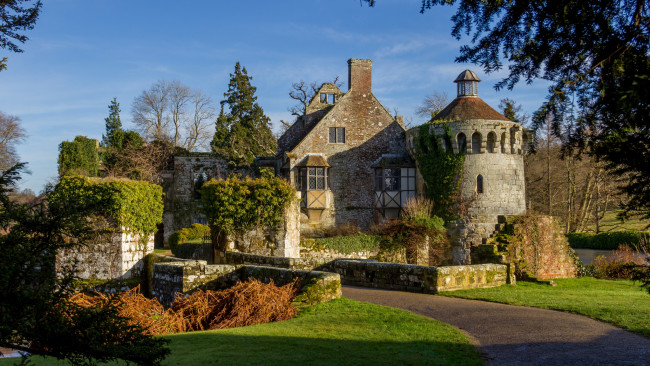 Обои картинки фото scotney castle, города, - дворцы,  замки,  крепости, башни, стены, замок