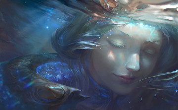 Картинка видео+игры league+of+legends elementalist девушка water lux вода league of legends art