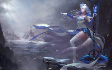 Картинка видео+игры heroes+of+newerth winter shaman магия demented зима девушка hon heroes of newerth
