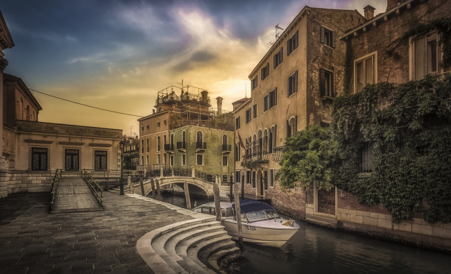 Обои картинки фото fondamente salute, города, венеция , италия, набережная