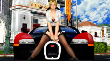 Картинка 3д+графика люди-авто мото+ people-+car+ +moto фон взгляд девушка автомобиль