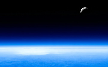 Картинка космос луна спутник земля планета