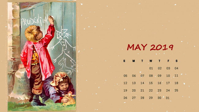 Обои картинки фото календари, рисованные,  векторная графика, мальчик, дети, рисунок, девочка