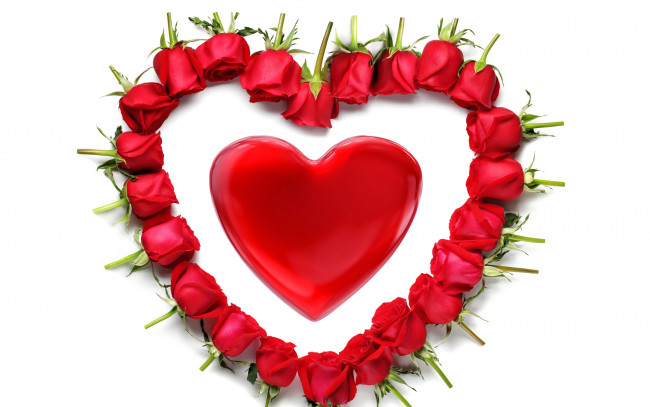 Обои картинки фото праздничные, день святого валентина,  сердечки,  любовь, сердечко, розы